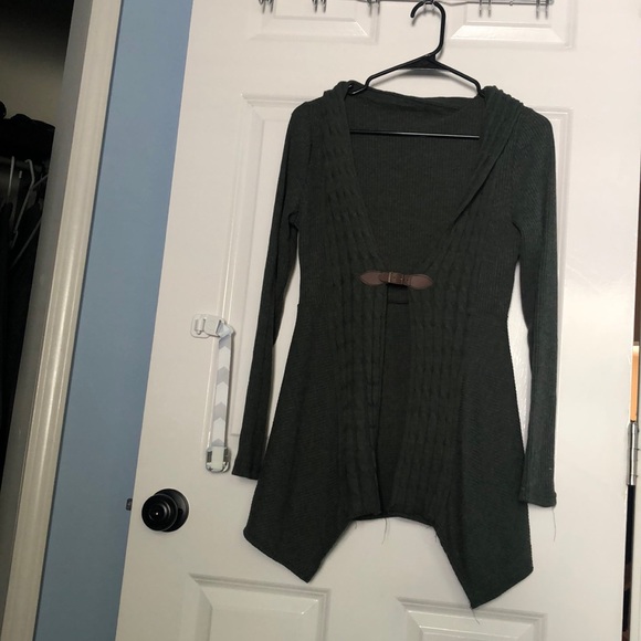 Dark Green Cardigan - Picture 2 of 2